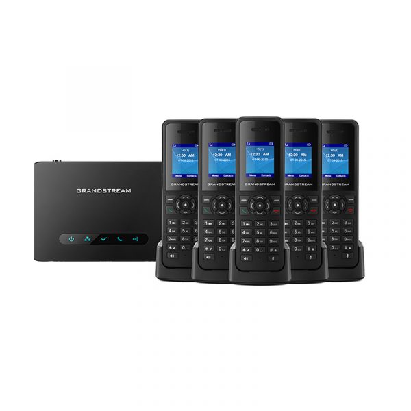 Grandstream DP750 / Wireless DECT Base Statiom, 5 SIP accounts per BS, 5 DECT phones per BS, including charger, PoE