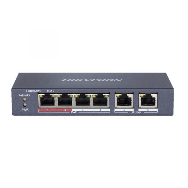 Hikvision POE Switch (Un managed) / DS-3E0106P-E/M