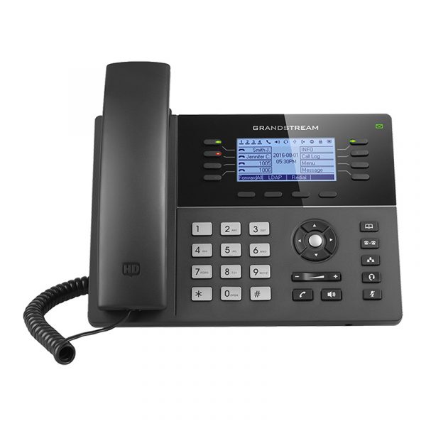 Grandstream GXP1782 / Mid Range IP Phone, 8 line keys 4 SIP accounts, 32 Programmable BLF/speed dial keys, 1Gb Dual  Ethernet,  HD (with power supply)