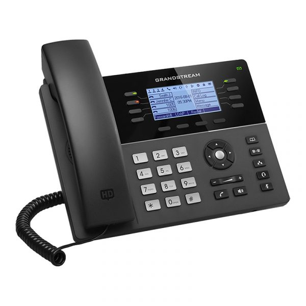 Grandstream GXP1782 / Mid Range IP Phone, 8 line keys 4 SIP accounts, 32 Programmable BLF/speed dial keys, 1Gb Dual  Ethernet,  HD (with power supply)