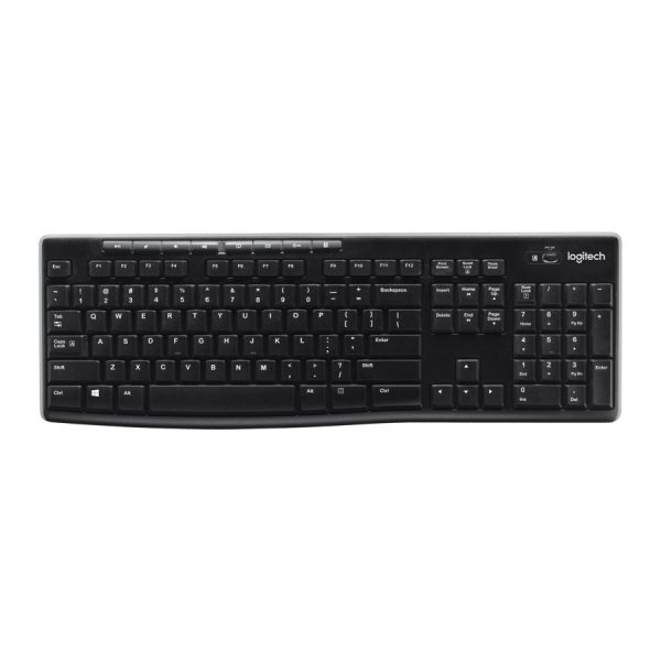 Logitech K270 Wireless Keyboard / Tiny Unifying USB Receiver Black