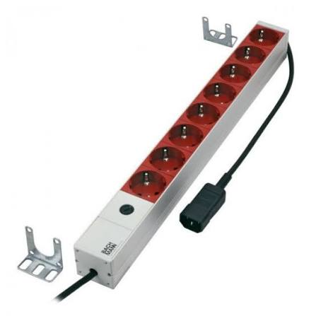 Bachmann 19 inch power strip 8x sockets fuse 1U (333.410)