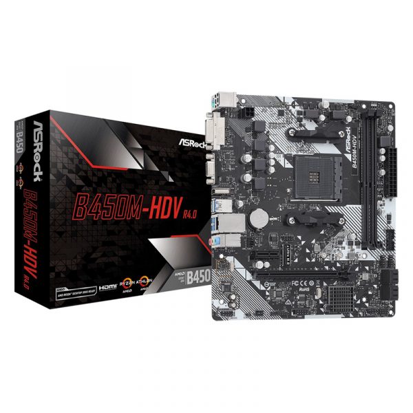 ASRock B450M-HDV R4.0 Motherboard