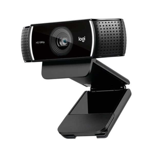 Logitech C922 PRO HD Stream Webcam / 1080P Camera for Serious Streaming Hyper-fast HD 720p at 60fps. Black