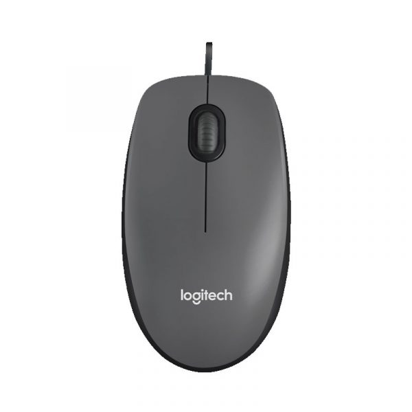 Logitech M100 Mouse / Wired Optical USB Gray