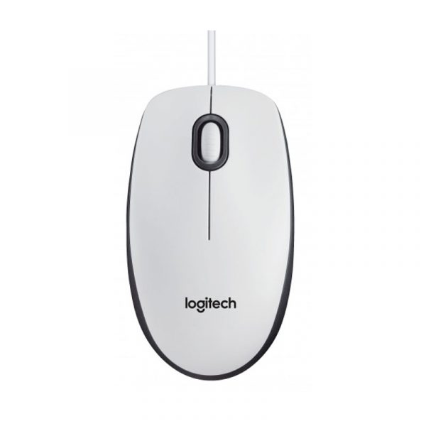 Logitech M100 Mouse / Wired Optical USB White