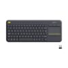 LOGITECH Wireless Touch Keyboard K400 Plus-BLACK-US INT’L